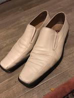 BEİGE LEDEREN HERENSCHOEN MAAT 43, Kleding | Heren, Schoenen, Wit, Overige typen, Ophalen of Verzenden, Gedragen