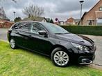 Peugeot 308 sw allure 1.6 hdi 110 cv // gps // / semi cuir, 5 places, Carnet d'entretien, Noir, Cuir et Tissu