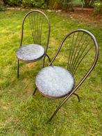 Ensemble de quatre chaises avec coussins, Ophalen, Gebruikt, Zwart, Vier
