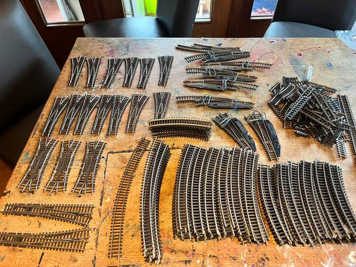 Marklin lot K rails, Hobby en Vrije tijd, Modeltreinen | H0, Gebruikt, Rails, Wisselstroom, Märklin, Ophalen of Verzenden