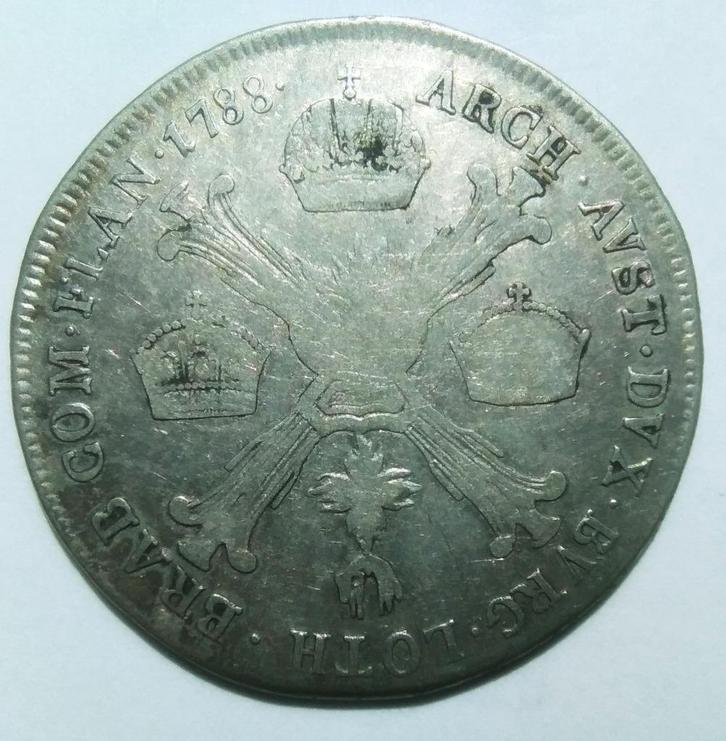 Oostenrijkse Nederlanden ¼ kronenthaler 1788 (A), Postzegels en Munten, Munten | Europa | Niet-Euromunten, Losse munt, Overige landen