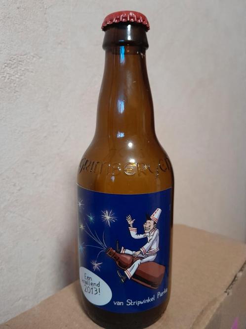 Stripwinkel Pierke Nieuwjaarsgeschenk 2013, Verzamelen, Biermerken, Gebruikt, Flesje(s), Overige merken, Ophalen of Verzenden
