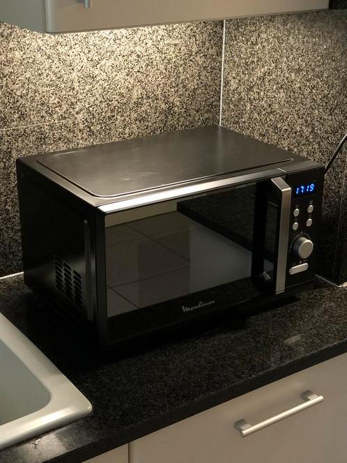 Micro-ondes Moulinex MO28ESMIR2 noir – Très bon état, Elektronische apparatuur, Microgolfovens, Microgolfoven, Ophalen