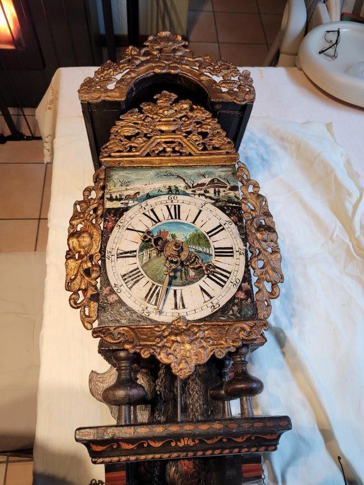 antieke friese stoeltjes klok 19e eeuw groningen, Antiek en Kunst, Antiek | Klokken, Ophalen