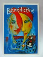 Oude prentkaart bénédictine affiche paul davis  nieuw, Verzamelen, Ophalen of Verzenden, Ongelopen, Overige thema's
