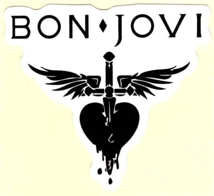 Bon Jovi sticker, Verzamelen, Muziek, Artiesten en Beroemdheden, Nieuw, Verzenden