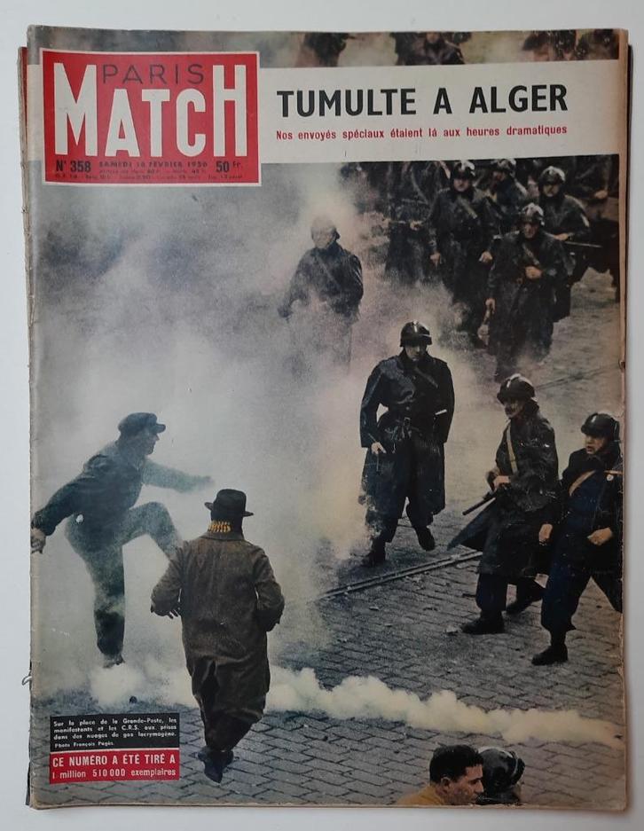 4 x Paris match 1950 -1960 fRAAI pakket, Verzamelen, Tijdschriften, Kranten en Knipsels, Tijdschrift, 1960 tot 1980, Ophalen of Verzenden