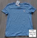 T-shirt meisje: Only maat XS (NIEUW + LABEL), Only, Blauw, Nieuw, Ophalen of Verzenden