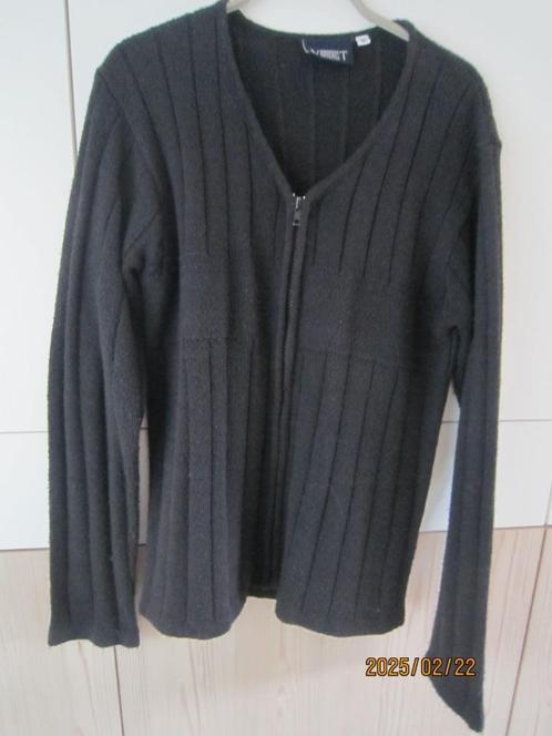 Marineblauw vest met ritssluiting, Kleding | Dames, Truien en Vesten, Gedragen, Maat 38/40 (M), Blauw, Verzenden