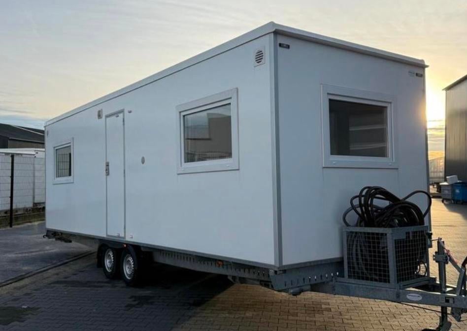 Te koop jong gebruikte mobiele  Woonunits alle maten, Hobby en Vrije tijd, Feestartikelen | Verhuur, Zo goed als nieuw, Ophalen