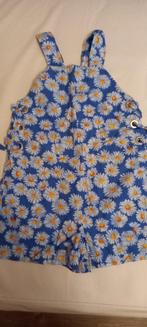 blauwe jumpsuit met bloemen zara maat 128, Overige typen, Meisje, Ophalen of Verzenden, Zo goed als nieuw