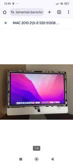 IMAC 2010 21.5 i3 SSD 512 GB DDR3 8 GB- (ZONDER FRONTGLAS), 2 tot 3 Ghz, IMac, Refurbished, 21,5