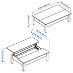 table Ikea TRULSTORP, Ophalen, 100 tot 150 cm, Rehaussable, 50 tot 100 cm