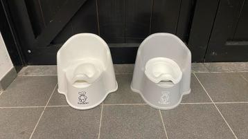 Baby potje wit/wit en wit/grijs, Kinderen en Baby's, Ophalen, Zo goed als nieuw, Overige typen, Standaard