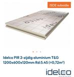 Te koop  Isolatieplaten(12cm dik)  Roof LE 2400 x 1200 x 120, Vloerisolatie, Nieuw, Ophalen of Verzenden, Hardschuim (Pir)