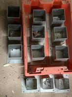 Supports de poteaux galvanisés 15 cm 9,5x9,5 et 7,5x7,5, Enlèvement, Comme neuf, Autres types