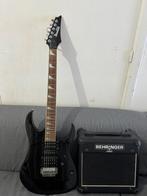Elektrische gitaar met versterker, Muziek en Instrumenten, Snaarinstrumenten | Gitaren | Elektrisch, Ophalen, Zo goed als nieuw