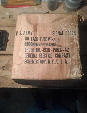 Tubes radio du Corps des transmissions de l'armée américaine, Enlèvement ou Envoi