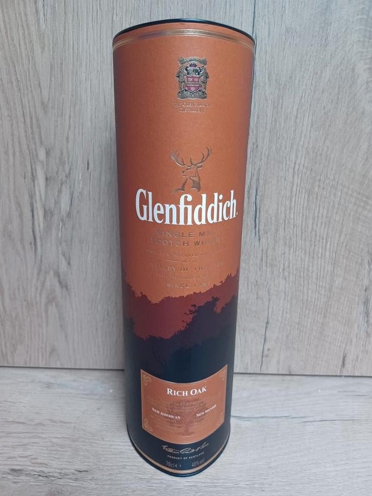 Glenfiddich Rich Oak 14y, Verzamelen, Wijnen, Zo goed als nieuw, Ophalen