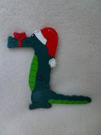 kerstversiering krokodil met muts met lus, Ophalen of Verzenden, Nieuw