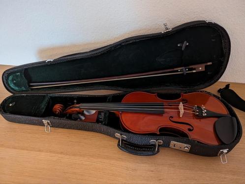 Volledig gereviseerde 4/4 viool met koffer en boog, Muziek en Instrumenten, Strijkinstrumenten | Violen en Altviolen, Gebruikt