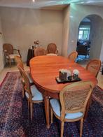 Kersenhouten tafel met 8 stoelen, Ophalen