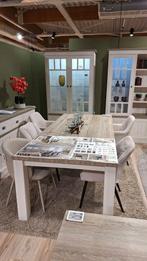 Eettafel + muurtafel + salontafel, Ophalen, Gebruikt, 100 tot 150 cm, 200 cm of meer