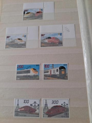 Prix postal des timbres ferroviaires TRV** -50%, Envoi, Non oblitéré, Trains