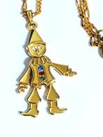 Collier et pendentif clown mobile or 22 ct avec cristal✨😍👌, Neuf, Enlèvement ou Envoi, Or, Or