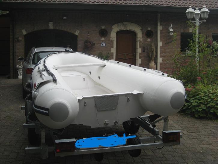 RIB SUZUMAR +PEGA trailer +SUZUKI bb motor 10pk, Watersport en Boten, Rubberboten, Ophalen