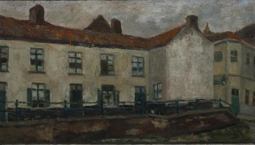 Jan De Porre (1873-1959): Stadszicht Gent (54 x 38 cm), Antiquités & Art, Art | Peinture | Classique, Enlèvement ou Envoi