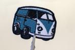 VW Camperbus Strijkijzer Naai Op - Volkswagen Patch blauw 6x, Verzamelen, Nieuw, Auto's, Ophalen of Verzenden