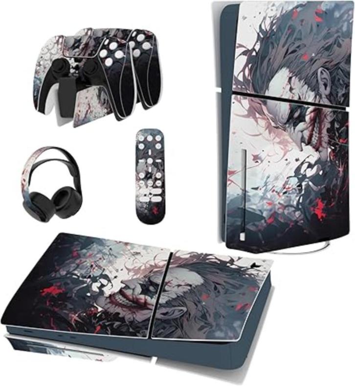 Beschermsticker voor PS5 Slim | clown killer | Nieuw, Hobby en Vrije tijd, Overige Hobby en Vrije tijd, Nieuw, Verzenden