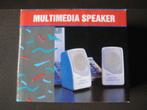 Multimedia speakers – (PC) – vintage, Informatique & Logiciels, Vintage speakers PC, Utilisé, Enlèvement ou Envoi