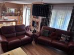 Salon complet cuir 3pl+2pl relax électrique, Ophalen, Gebruikt, Leer