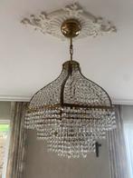Kristallen luster, Huis en Inrichting, Lampen | Kroonluchters, Ophalen, Gebruikt, Overige materialen, Rustiek