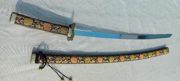 Katana coloré antique ou épée de samouraï, Enlèvement ou Envoi, Armée de terre, Épée ou sabre