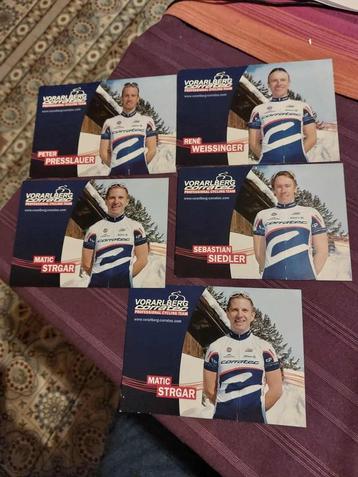 5 Wielerkaarten : Vorarlberg-Corratec beschikbaar voor biedingen