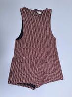 Mt 152 Rood, zwart, witte jumpsuit zonder mouwen, Overige typen, Meisje, Ophalen of Verzenden, Zo goed als nieuw