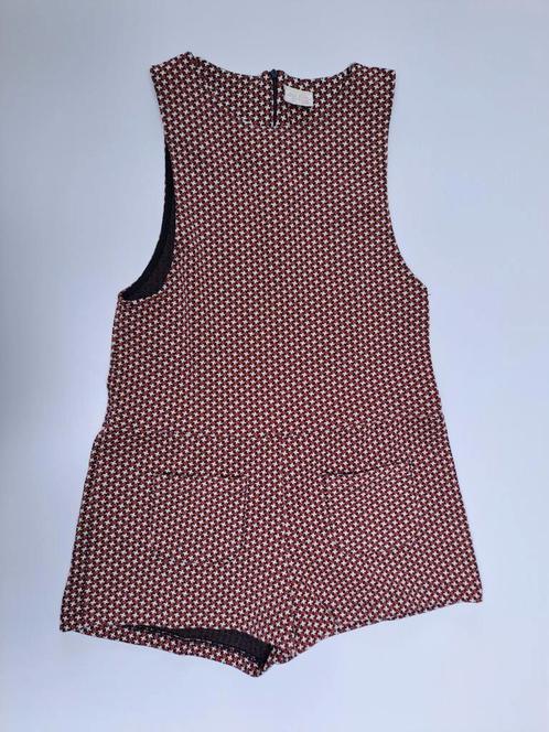 Mt 152 Rood, zwart, witte jumpsuit zonder mouwen, Kinderen en Baby's, Kinderkleding | Maat 152, Zo goed als nieuw, Meisje, Overige typen