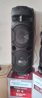 Haute Parleur Tour avec Bluetooth, FM Radio, USB, Karaoke, Zo goed als nieuw, Center speaker, Minder dan 60 watt, Ophalen