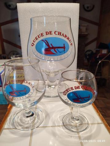 3 glas Ploegsteert Queue de charrue . beschikbaar voor biedingen