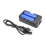 Batterijladerset 3.7V incl 2x BAK Cel 18650 2800mAh li-ion, Enlèvement ou Envoi, Neuf