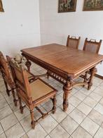 Tafel met 4 stoelen - mechelse stijl, Enlèvement