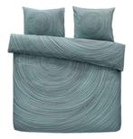 Housse de couette & taies vert bleu 240 x 200 / 220, Blauw, Dekbedovertrek, Tweepersoons, Ophalen of Verzenden