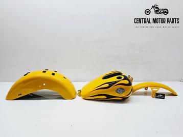 Dyna Wide Glide 2010-2017 Tankset Chrome Yellow beschikbaar voor biedingen