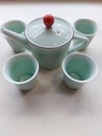 Adorable service à thé chinois effet opaline douce, Ophalen of Verzenden