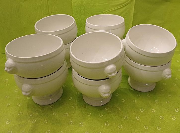 Soepkom / soepkop leeuwenkop - 10 stuks - NIEUW!!!, Huis en Inrichting, Keuken | Servies, Nieuw, Porselein, Ophalen