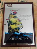 Mooie spiegel John Martin's met Britse zeilboot, Antiquités & Art, Antiquités | Miroirs, Rectangulaire, Moins de 50 cm, Enlèvement