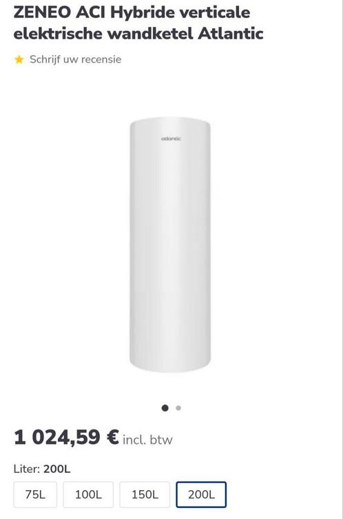 Electrische boiler - Atalantic, Doe-het-zelf en Bouw, Chauffageketels en Boilers, Gebruikt, Boiler, Ophalen